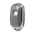 Coque Nano pour télécommande Honda 3 boutons, gris foncé, cadre argenté, HD-G11Y3A | MK3 -| thumbnail