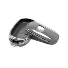 New Aftermarket Nano High Quality Cover For Honda Remote Key 3 Button Dark Gray Color Silver Frame HD-G11Y3A | Emirates Keys -| thumbnail