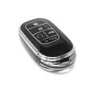 New Aftermarket Nano High Quality Cover For Honda Remote Key 5 Button Black Color Silver Frame HD-G11Y5  | Emirates Keys -| thumbnail
