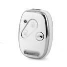 Nano High Quality Cover For Honda Remote Key 3 Button White  Color Silver Frame HD-J11Y3A