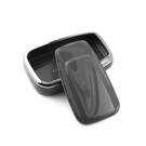 New Aftermarket Nano High Quality Cover For Toyota Remote Key 2 Button Dark Gray Color Silver Frame TYT-B11Y2 | Emirates Keys -| thumbnail