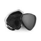 New Aftermarket Nano High Quality Cover For Toyota Remote Key 4 Button Black Color Silver Frame TYT-K11Y4 | Emirates Keys -| thumbnail