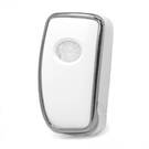 Coque Nano pour clé télécommande Lexus 4 boutons, blanche, cadre argenté, LXS-A11Y4 | MK3 -| thumbnail