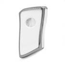 Nano Cover For Lexus Remote Key 4 Button White Color Silver Frame LXS-B11Y4 | MK3 -| thumbnail