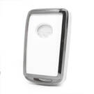 Nano Cover For Mazda Remote Key 4 Button White Color Silver Frame MZD-B11Y4 | MK3 -| thumbnail