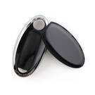 New Aftermarket Nano High Quality Cover For Nissan Remote Key 3 Button Black Color Silver Frame NS-A11Y3A | Emirates Keys -| thumbnail