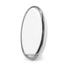 Cover nano per chiave telecomando Nissan a 2 pulsanti, colore bianco, cornice argentata NS-A11Y3C | MK3 -| thumbnail