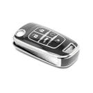New Aftermarket Nano High Quality Cover For Chevrolet Remote Key 5 Button Black Color Silver Frame CRL-A11Y5 | Emirates Keys -| thumbnail