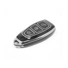 New Aftermarket Nano High Quality Cover For Ford Remote Key 3 Button Black Color Silver Frame Ford-D11Y | Emirates Keys -| thumbnail