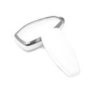 Nueva funda nano de alta calidad para mando a distancia Ford de 3 botones, color blanco, marco plateado, Ford-D11Y | Emirates Keys -| thumbnail