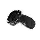 New Aftermarket Nano High Quality Cover For Renault Remote Key 2 Button Black Color Silver Frame RN-D11Y2 | Emirates Keys -| thumbnail