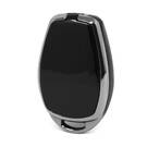Nano Cover For Renault Remote Key 3 Button Black Color Silver Frame RN-D11Y3| MK3 -| thumbnail