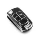 New Aftermarket Nano High Quality Cover For Opel Remote Key 2 Button Black Color Silver Frame OPEL-A11Y | Emirates Keys -| thumbnail
