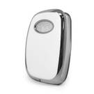 Nano Cover For Hyundai Remote Key 3 Button White Color Silver Frame HY-F11Y3A | MK3 -| thumbnail