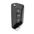 Xhorse VVDI Key Tool VVDI2 Wire Flip Remote Key All Black 3 Buttons VW Type XKGA83EN