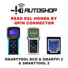 Autoshop legge l'ESLID dal bloccasterzo tramite connettore a 6 pin (XADV, FORZA 750, CBR1000RR, ecc. dal 2021 in poi) PER SMARTTOOL ECO & SMARTFI 2 & SMARTTOOL 2