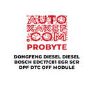 وحدة إيقاف تشغيل DTC DPF SCR EDC17C81 EGR من ProByte DongFeng Diesel