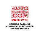 ProByte Renault Gasoline Continental SID301 EGR DTC OFF Module