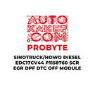 ProByte SINOTRUCK / HOWO Dizel EDC17CV44 P1158760 SCR EGR DPF DTC KAPALI Modülü