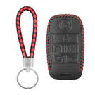 Estojo de couro para Kia Smart Remote Key 5+1 botões