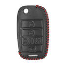 Estojo De Couro Para Kia Flip Chave Remota 5 Botões | MK3 -| thumbnail