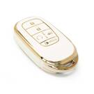 New Aftermarket Nano High Quality Cover For Honda Smart Remote Key 5 Buttons White Color G11J5 | Emirates Keys -| thumbnail
