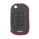 Funda de cuero para Honda Flip Remote Key 3 Botones | mk3 -| thumbnail