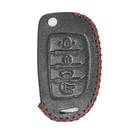 Leather Case For Hyundai Flip Remote Key 4 Buttons | MK3 -| thumbnail