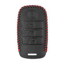 Estojo De Couro Para Kia Smart Remote Chave 4 Botões | MK3 -| thumbnail