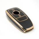 New Aftermarket Nano High Quality Cover For Mercedes Benz E Series Remote Key 2 Buttons Black Color | Emirates Keys -| thumbnail