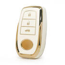 Toyota Uzaktan Anahtar 3 Düğme Beyaz Renk için Nano Yüksek Kaliteli Kapak