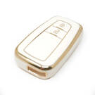 New Aftermarket Nano Cobertura de Alta Qualidade Para Toyota Prius C-RH Prado Chave Remota 2 Botões Cor Branca | Chaves dos Emirados -| thumbnail