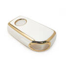 New Aftermarket Nano High Quality Cover For Toyota Flip Remote Key 3+1 Buttons White Color | Emirates Keys -| thumbnail