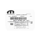 Llave remota original/OEM nueva sin botones para Jeep Wrangler 2018-2025 Número de pieza OEM: 68416785AB/68416785AC | Emirates Keys -| thumbnail