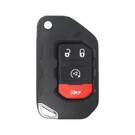 Jeep Wrangler 2018-2025 Genuine Flip Remote Key 3 + 1 Button 433MHz 68416784AA / 68416784AB / 68416784AC / 68416784AD