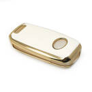 New Aftermarket Nano High Quality Cover For KIA Flip Remote Key 3+1 Buttons White Color | Emirates Keys -| thumbnail