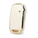 Capa nano de alta qualidade para KIA 2018-2022 chave remota 3 botões cor branca