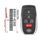 Brand New Toyota Rav4 2021 Smart Remote Key 5 Buttons 315MHz Manufacturer Part Number: 8990H-42380 / 8990H-42381 / 8990H-42A50 - FCCID: HYQ14FBX | Emirates Keys -| thumbnail