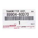 Brand New Toyota Land Cruiser 2016-2017 Genuine Smart Key 2 Buttons 433MHz 89904-60D70 8990460D70 / FCCID: BH1EK | Emirates Keys -| thumbnail