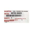 العلامة التجارية الجديدة تويوتا كامري 2013 حقيقية مفتاح بعيد شل 4 أزرار باقة G 89752-06020 | مفاتيح الإمارات -| thumbnail