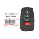 New Toyota Camry 2018-2023 Genuine Smart Remote Key 4 Buttons 315MHz 89904-33550 / 89904-33740 / 89904-06200 / 89904-06350 -  / FCCID : HYQ14FBC -| thumbnail