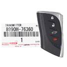 Chiave intelligente originale/OEM Lexus UX250 2019 nuova di zecca, 4 pulsanti, 433 MHz, numero di parte del produttore: 8990H-76360, numero di parte compatibile: 8990H-76590 / 8990H-76591 / 8990H-76610 | Emirates Keys -| thumbnail