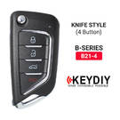 KeyDiy KD Universal Flip Remote Key 3+1 Boutons Couteau Type B21-4 - MK16326 - f-2 -| thumbnail