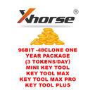Xhorse - Pacote anual de 48 clones de 96 bits (3 tokens/dia)