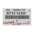 تويوتا لاند كروزر برادو 2019 أصلي / OEM مفتاح بعيد مع H Transponder 3 زر OEM رقم الجزء: 89752-42060 | مفاتيح الإمارات -| thumbnail