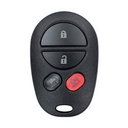 Coque de clé télécommande Toyota Sequoia, 4 boutons, médaille