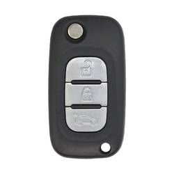 Coque de clé télécommande rabattable Nissan REN, 3 boutons