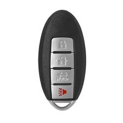 Nissan Altima 2008-2012 Smart Key Remote Shell 3+1 boutons avec rainure latérale droite Type de batterie