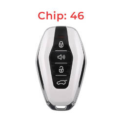Jetour Original Smart Remote Key 3+1 Buttons 433MHz 46 Chip White Color