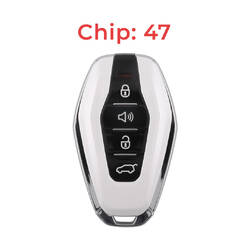 Jetour Original Smart Remote Key 3+1 Buttons 433MHz 47 Chip White Color